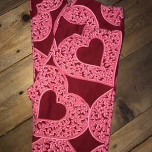 LuLaRoe tween heart leggings.